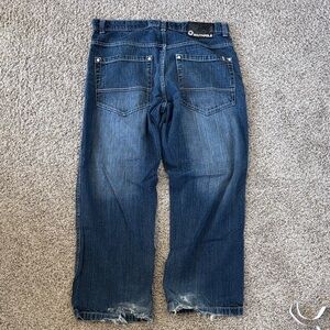 South Pole Men's Relaxed Fit Blue Jeans